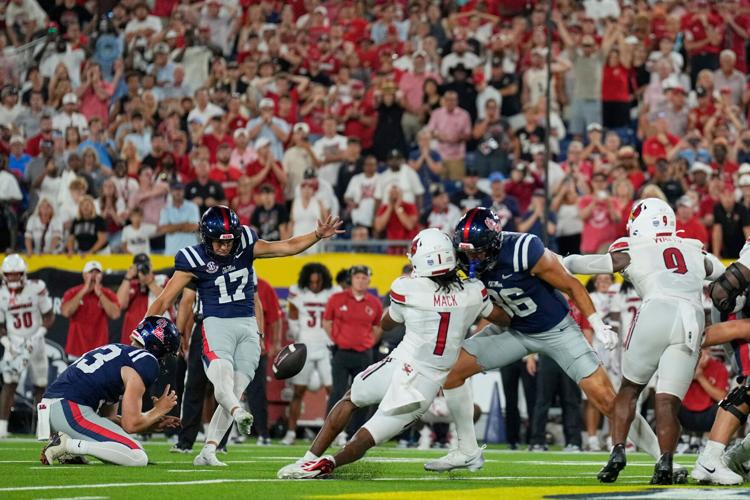 APTOPIX Louisville Mississippi Football