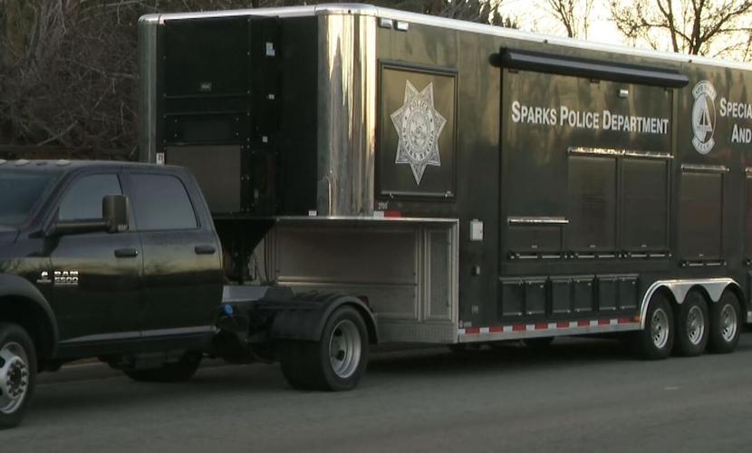 Sparks police truck