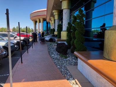Car Crashes Into Peppermill Casino Entrance