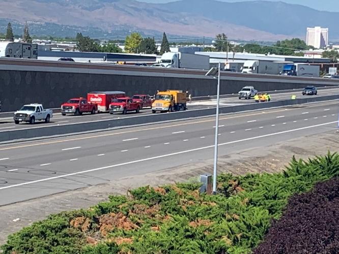 I-80 East Closed at Sparks Boulevard While Police Investigate Vehicle Fire