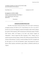 NY AG Investigation