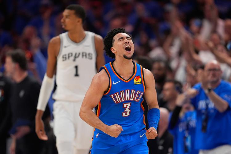 APTOPIX Spurs Thunder Basketball