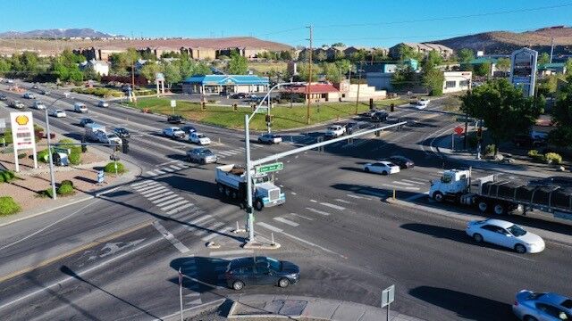 Motorcycle crash site