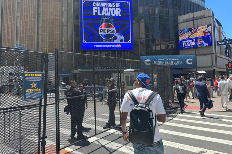 Trump Knicks Basketball