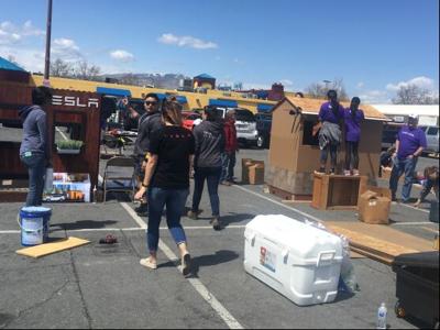 Volunteers Build Playhouses for Truckee Meadows Habitat for Humanity