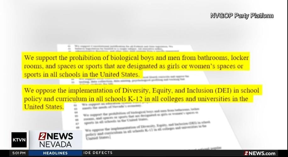 NVGOP Amends Platform to Oppose Trans Athletes, more