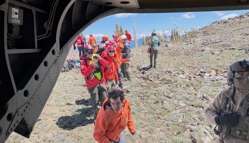 Missing hiker search