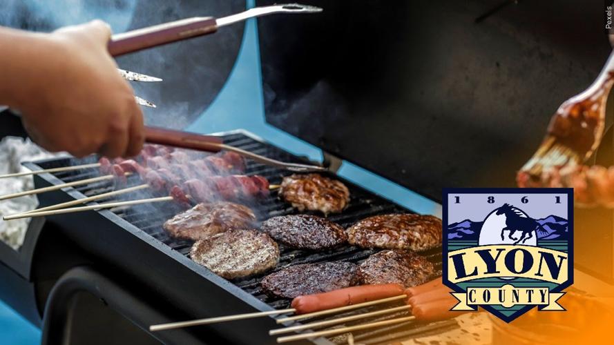 BBQ with Lyon Cty logo