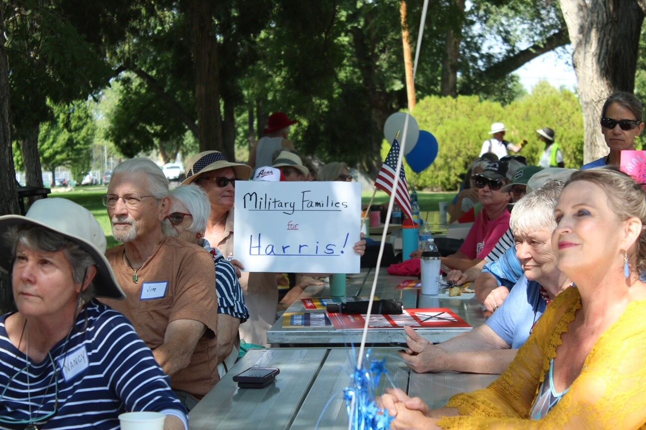 Indivisible Northern Nevada Holds Rally For Kamala Harris In Reno ...