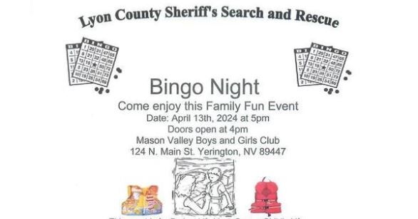 Bingo Night Benefits Lyon County Sheriff's Search and Rescue