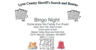 Bingo Night Benefits Lyon County Sheriff's Search and Rescue