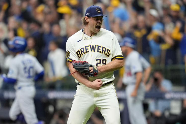 NLCS Dodgers Brewers Baseball