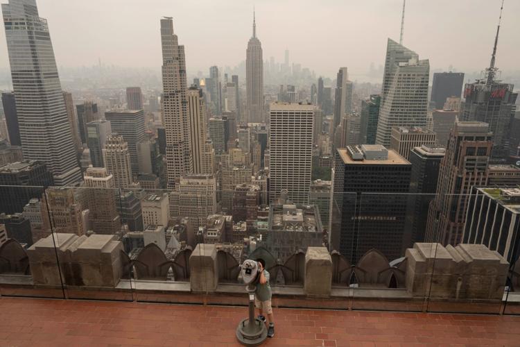 New York Climate Wildfires Smoke
