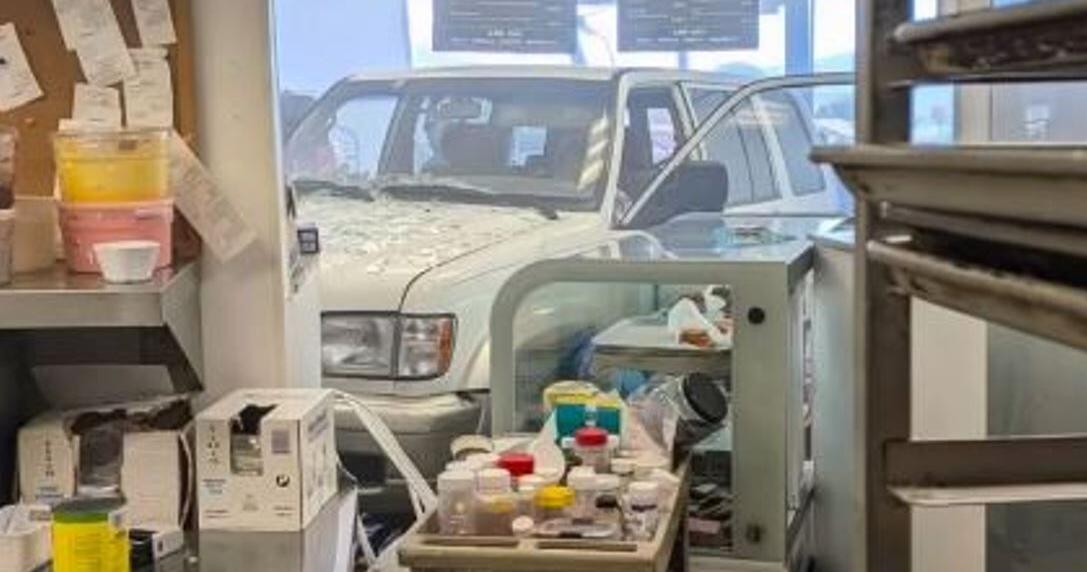 Business hit by car for second time in recent years in crash that sent one to the hospital