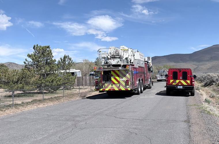 Fire trucks near Ormsby Lane