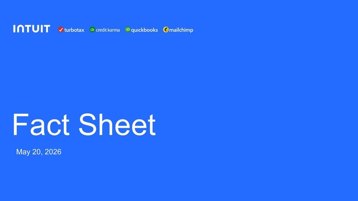 Intuit fact sheet