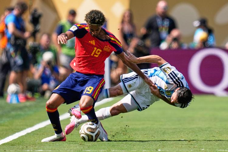 APTOPIX Argentina Spain WCup Soccer
