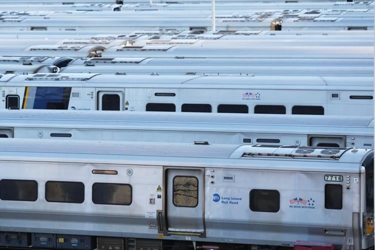 Photos show strike action as North America’s largest commuter rail system shuts down