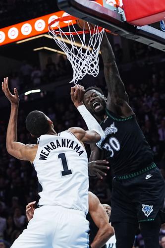 APTOPIX Spurs Timberwolves Basketball