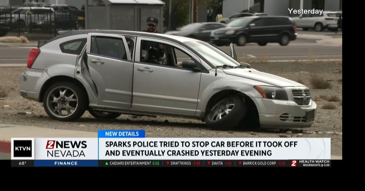 Police chase in Sparks ends in a crash; Man arrested Tuesday evening ...