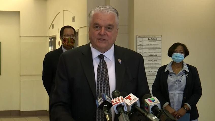 Governor Sisolak Holds Press Conference After George Floyd Protests