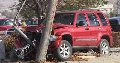 Driver Crashes into Power Pole on Grant Drive, Small Power Outage