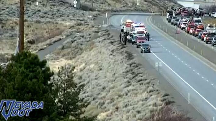 First responders investigating deadly rollover crash on McCarran Blvd ...