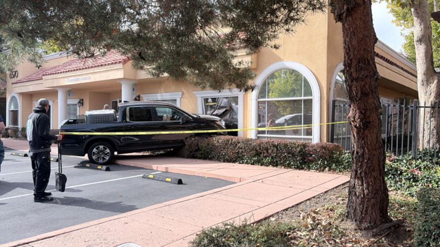 Truck into building 1