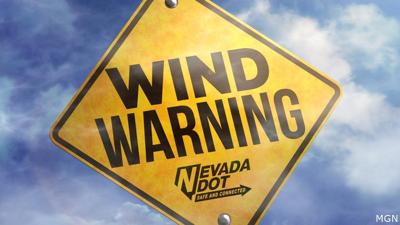 Wind Warning with NDOT logo