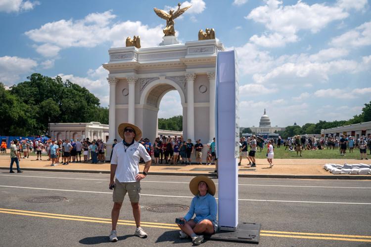 APTOPIX Washington America 250 Extreme Weather Heat