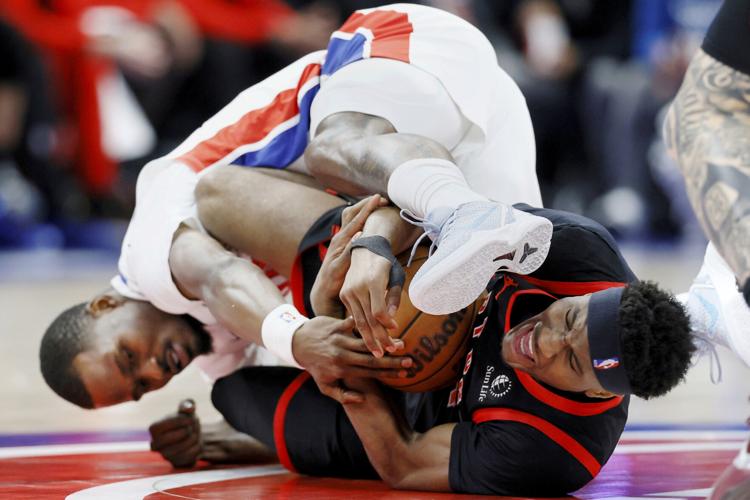 APTOPIX Raptors Pistons Basketball