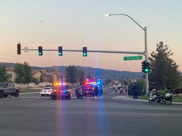 RFD Responds to Crash at Steamboat Creek and Veterans Pkwy
