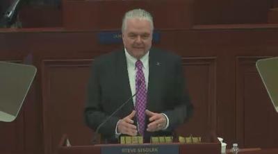 Sisolak Discusses Taxes, Guns During Speech