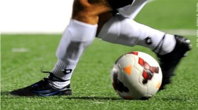 Soccer ball on field