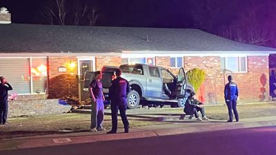 Truck crash on Allen Street