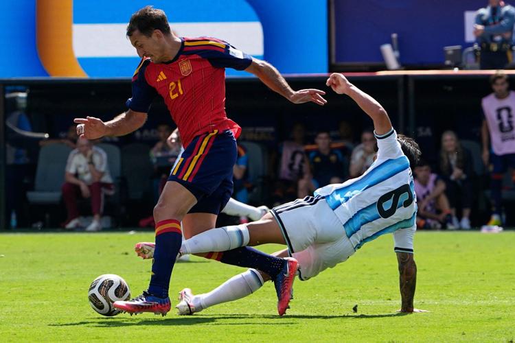 APTOPIX Argentina Spain WCup Soccer