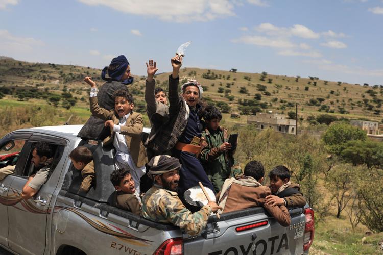 Photos show Houthi rallies, fighters and daily life inside Yemen.
