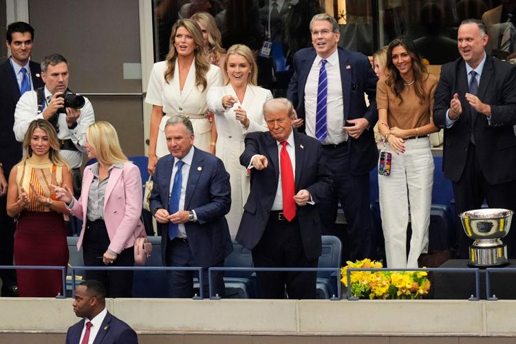 Trump Knicks Basketball