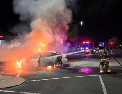 BMW fire in Sparks