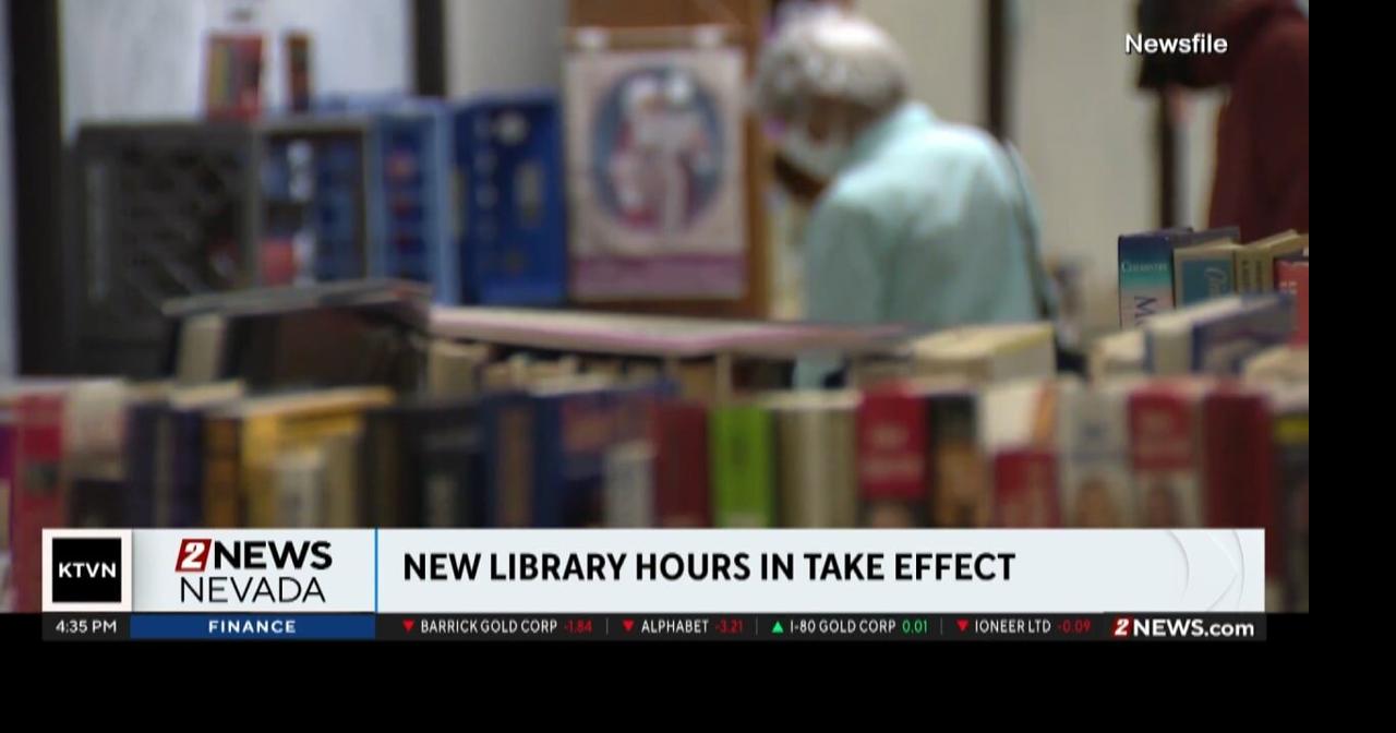 New hours for Washoe County libraries | Local News | 2news.com