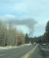 Smoke Visible for Prescribed Burn Off Highway 50 in Zephyr Cove
