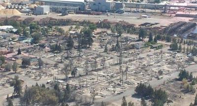 Wildfire Burns Homes, 2 Churches, in Weed, California