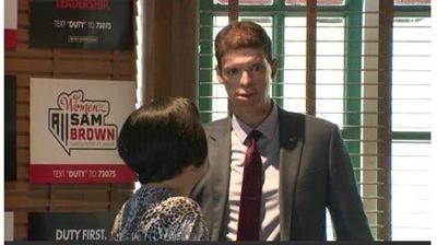 Republican Sam Brown Campaigns to Unseat Sen. Catherine Cortez Masto