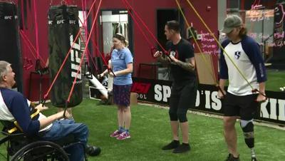 Disabled Veterans Train for Ski Trip