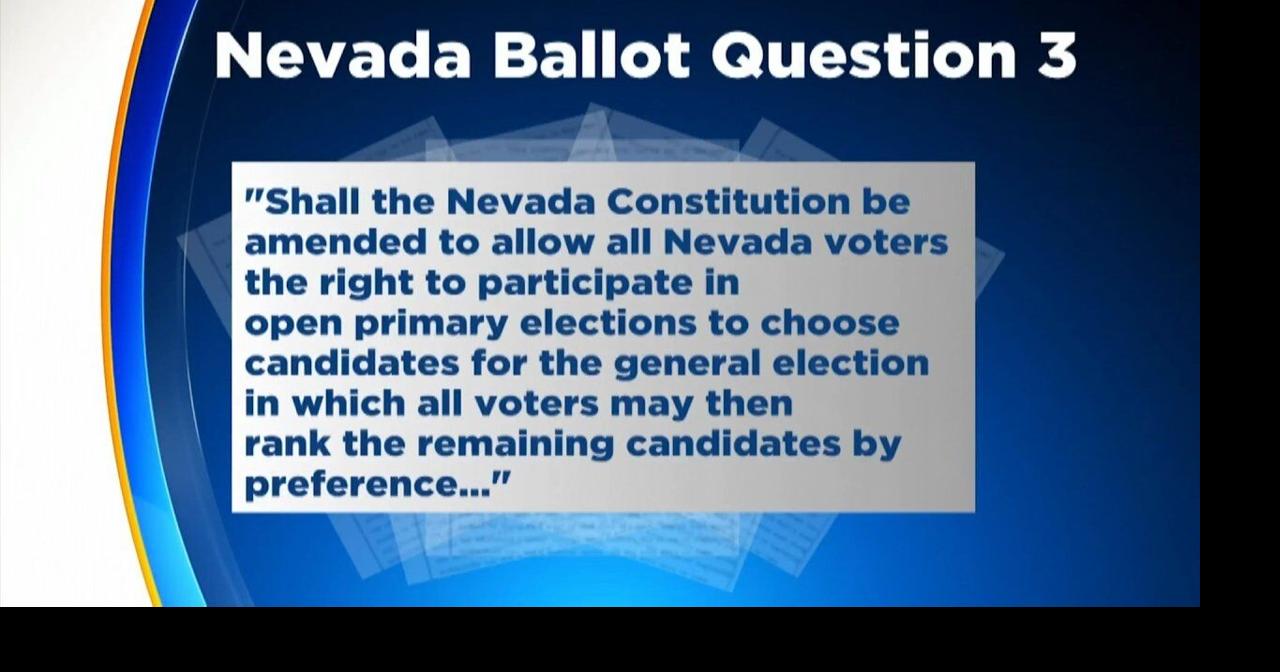 Face The State: Nevada Ballot Question 3 Explainer | Face the State ...