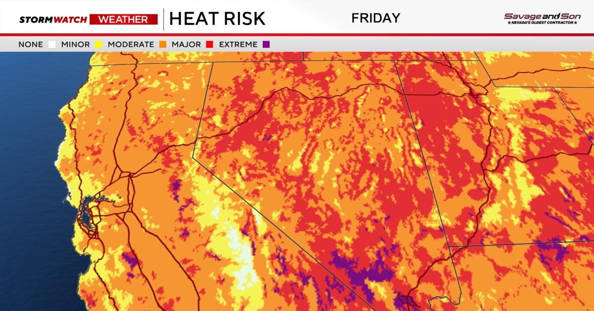 Heat risk reaches major levels