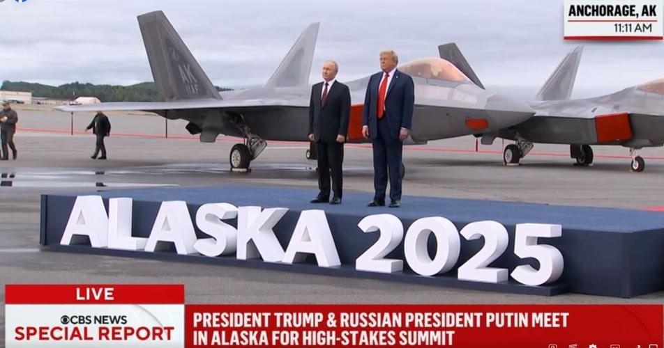 Presidents stand on stage