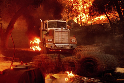 Better Weather Won't Keep California From Grim Fire Landmark
