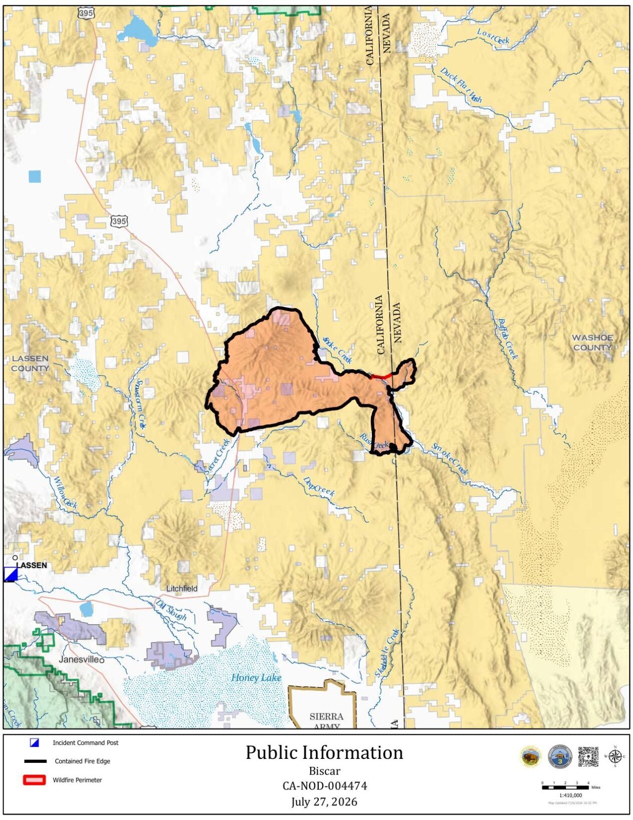 Biscar Fire, July 27, 2026