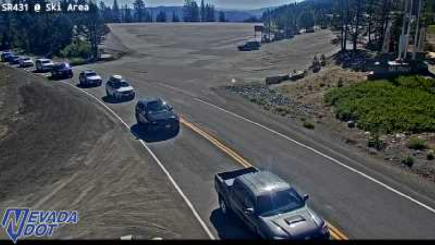 Mt. Rose Highway blocked